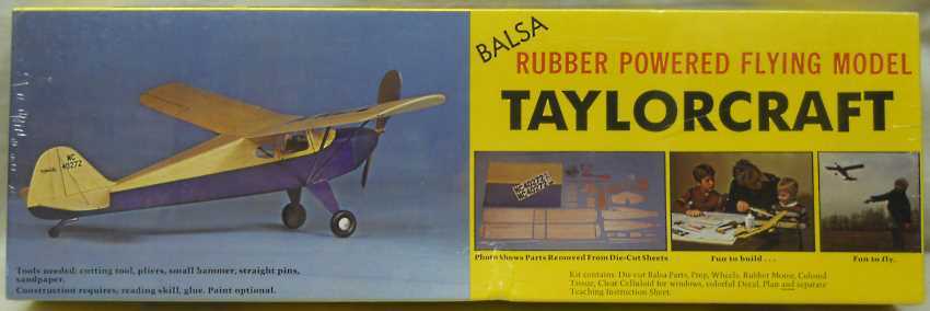 Sterling Peanut Taylorcraft - 21 Inch Wingspan Flying Aircraft, K5 plastic model kit